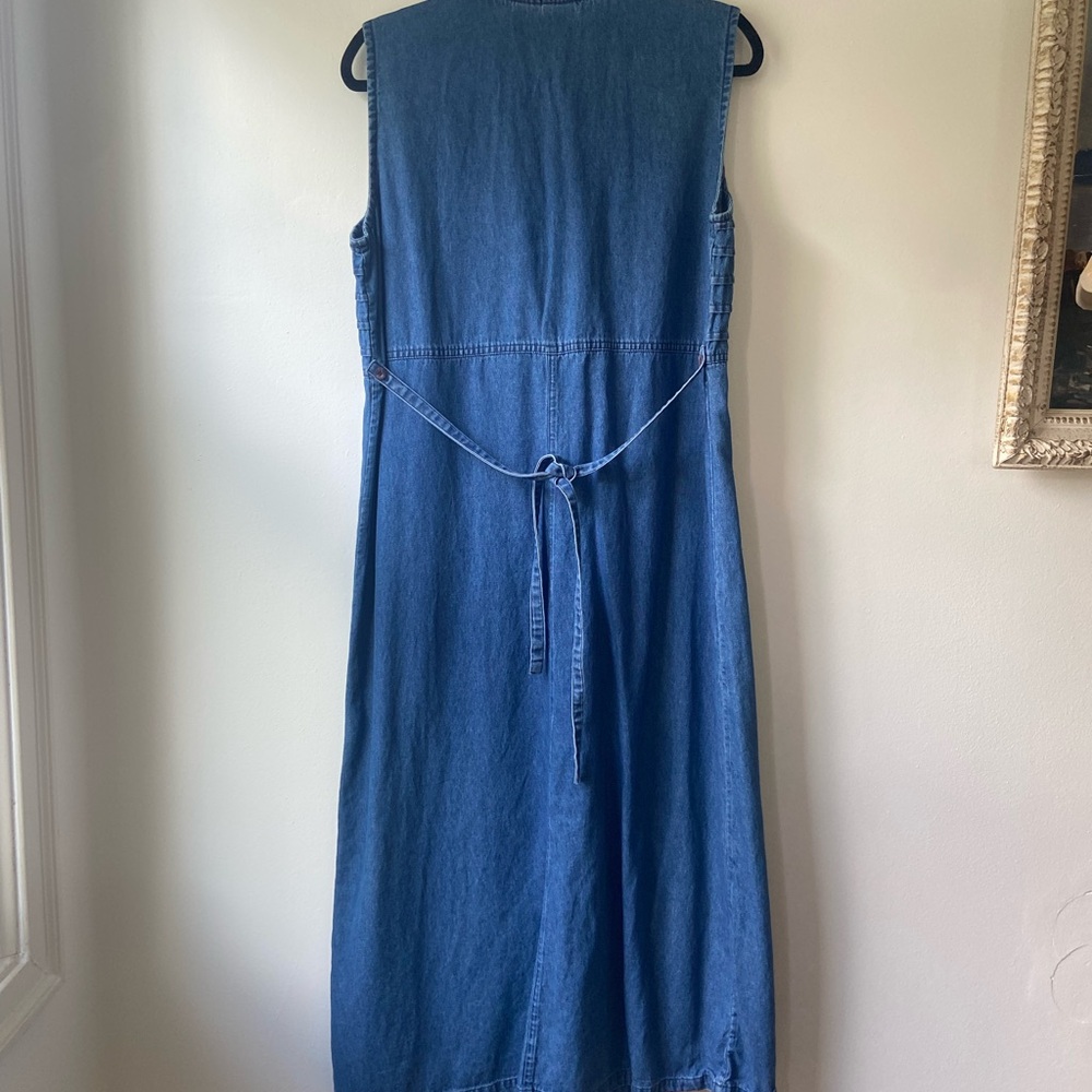 Vintage Blue Denim Dress - Picture 2 of 4